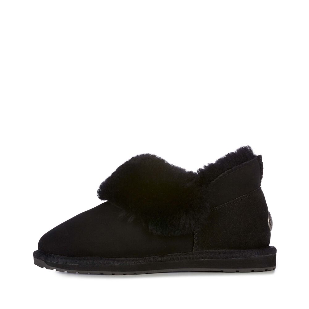 Emu Platinum Mintaro Hausschuhe Damen Schwarz | KCQJVXR-19