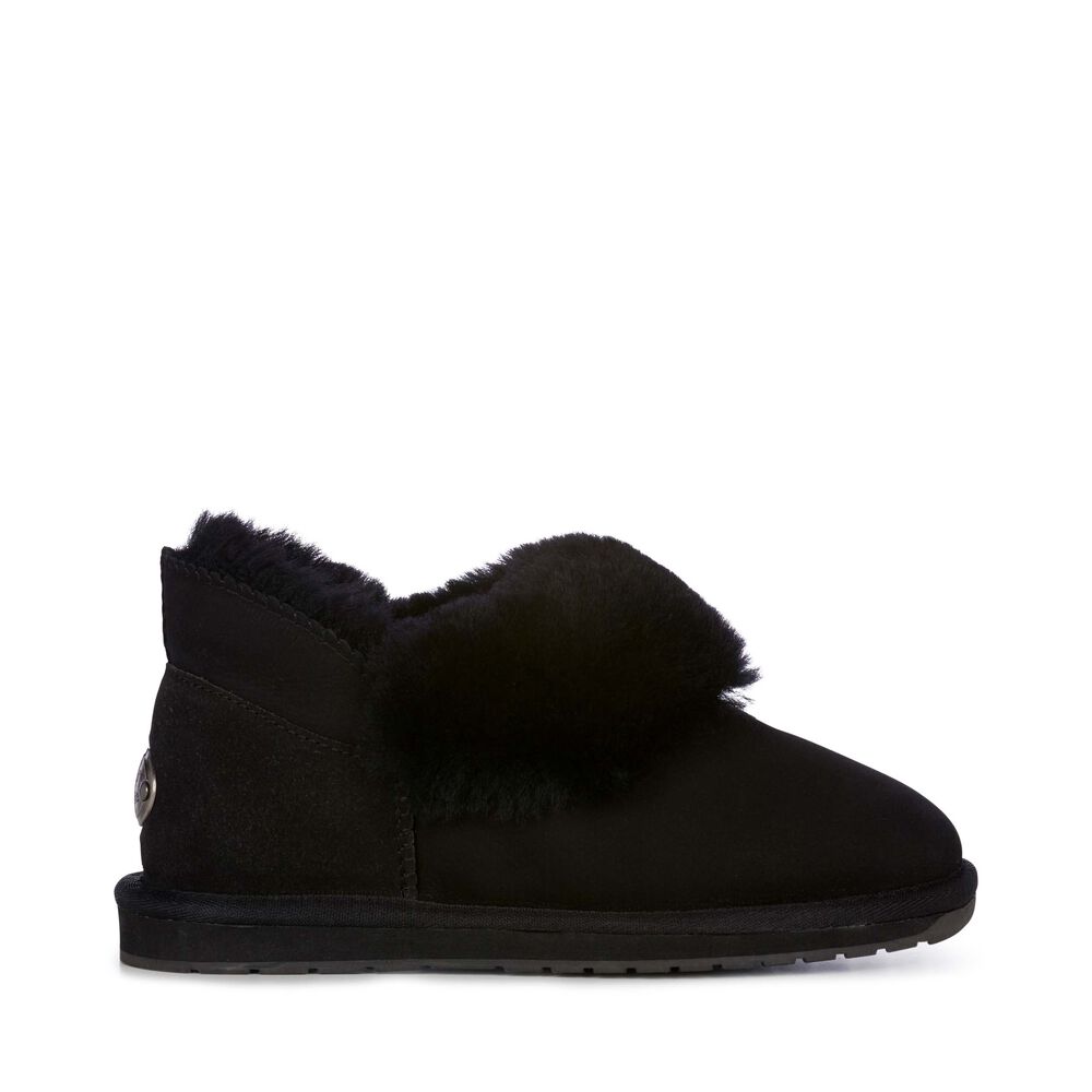 Emu Platinum Mintaro Hausschuhe Damen Schwarz | KCQJVXR-19