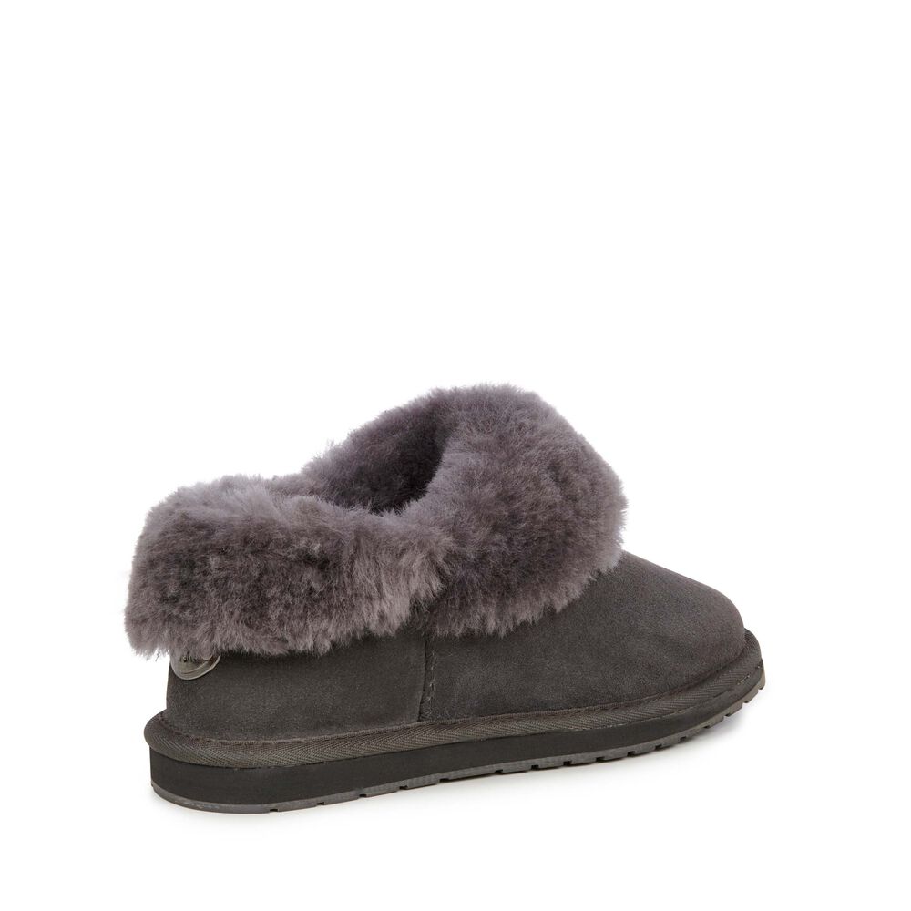 Emu Platinum Mintaro Hausschuhe Damen Tiefesgrau | KECIWDT-18