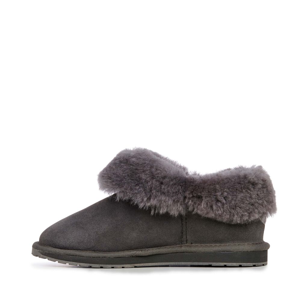 Emu Platinum Mintaro Hausschuhe Damen Tiefesgrau | KECIWDT-18