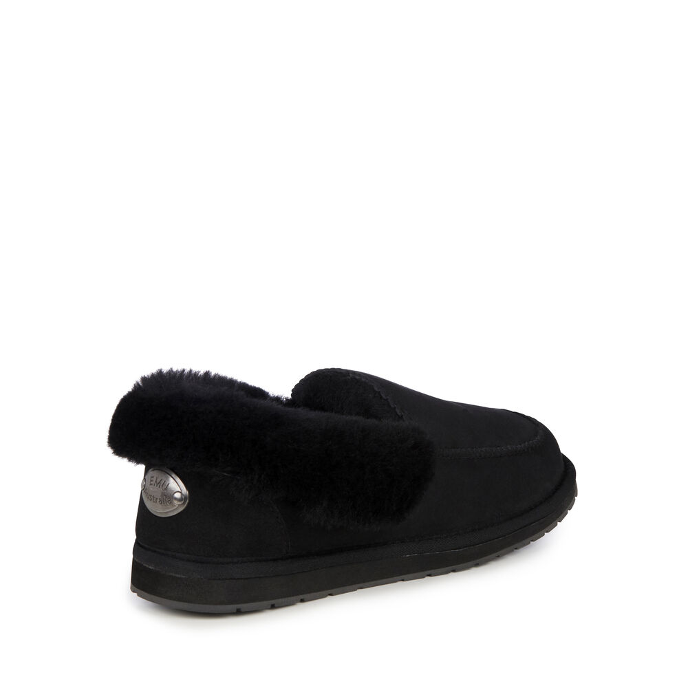 Emu Platinum Murray Hausschuhe Herren Schwarz | QZYEGAX-12