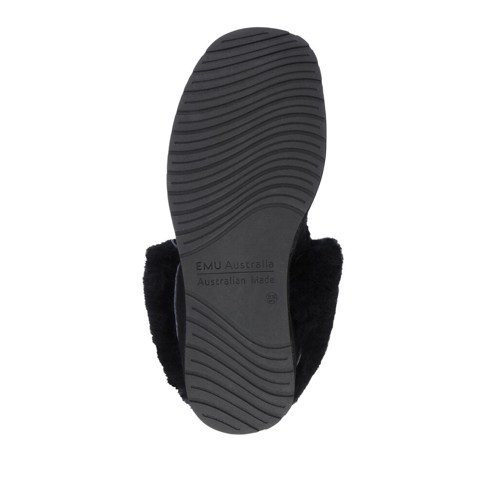 Emu Platinum Murray Hausschuhe Herren Schwarz | QZYEGAX-12