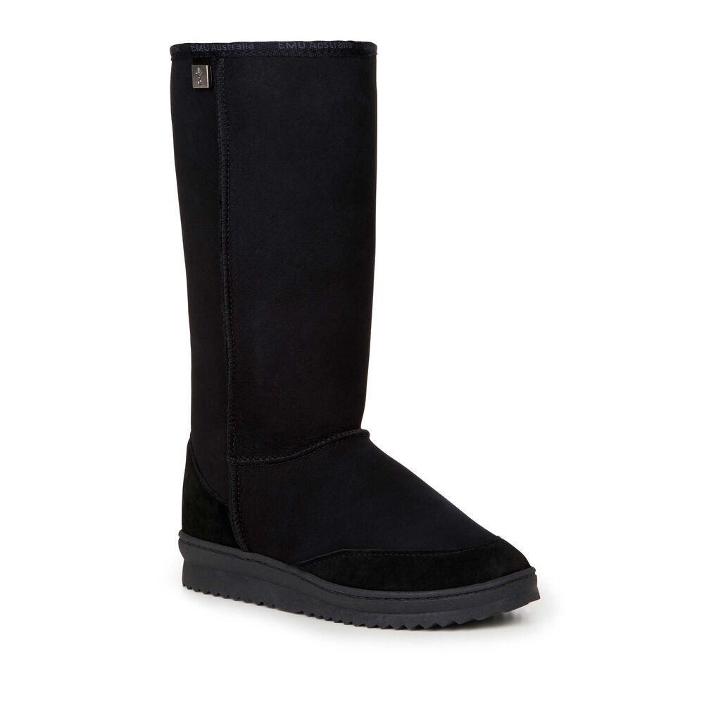 Emu Platinum Outback Hi Stiefel Damen Schwarz | CUYZETJ-32