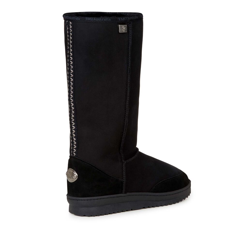 Emu Platinum Outback Hi Stiefel Damen Schwarz | CUYZETJ-32
