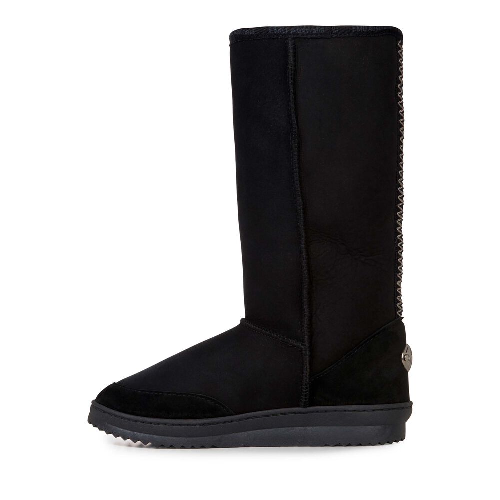 Emu Platinum Outback Hi Stiefel Damen Schwarz | CUYZETJ-32