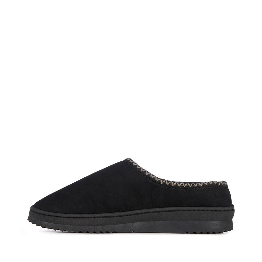 Emu Platinum Outback Scuff Hausschuhe Herren Schwarz | NAQVYUJ-94