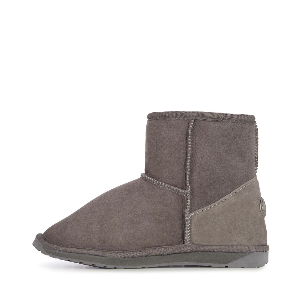 Emu Platinum Stinger Mini Stiefel Damen Tiefesgrau | HAEIGOU-23