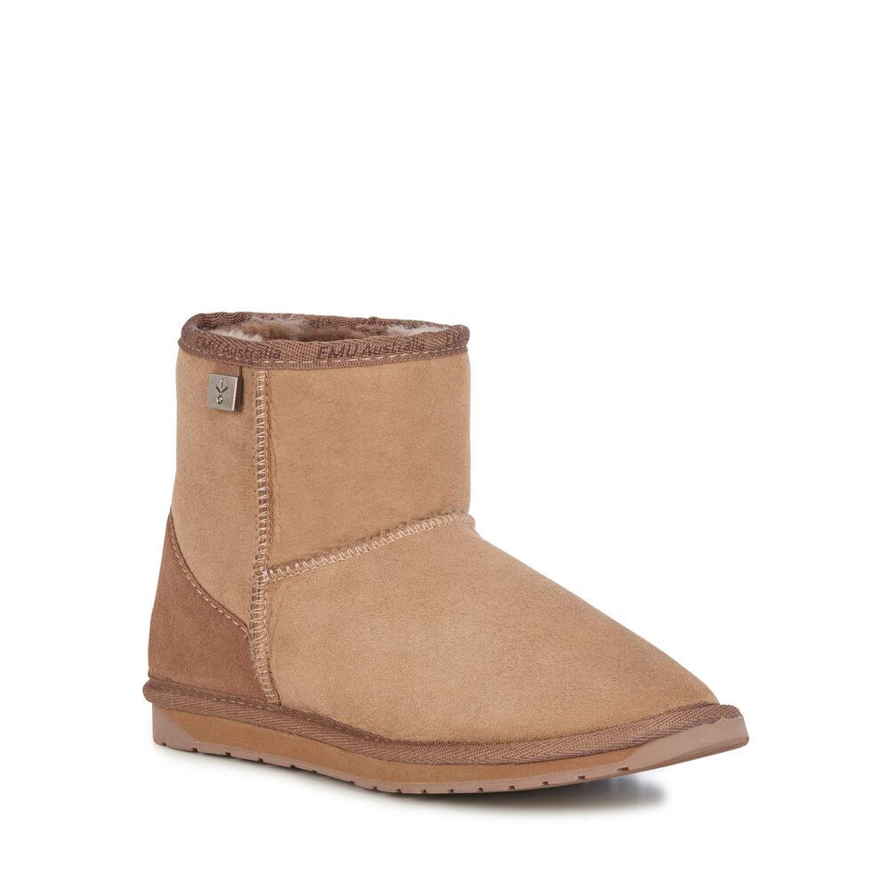 Emu Platinum Stinger Mini Stiefel Damen Khaki | WVYOGMN-70