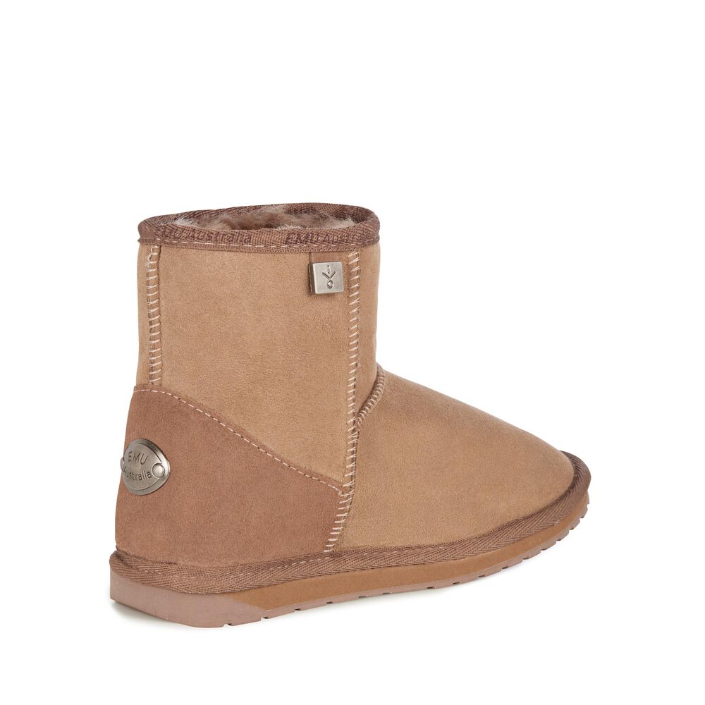 Emu Platinum Stinger Mini Stiefel Damen Khaki | WVYOGMN-70