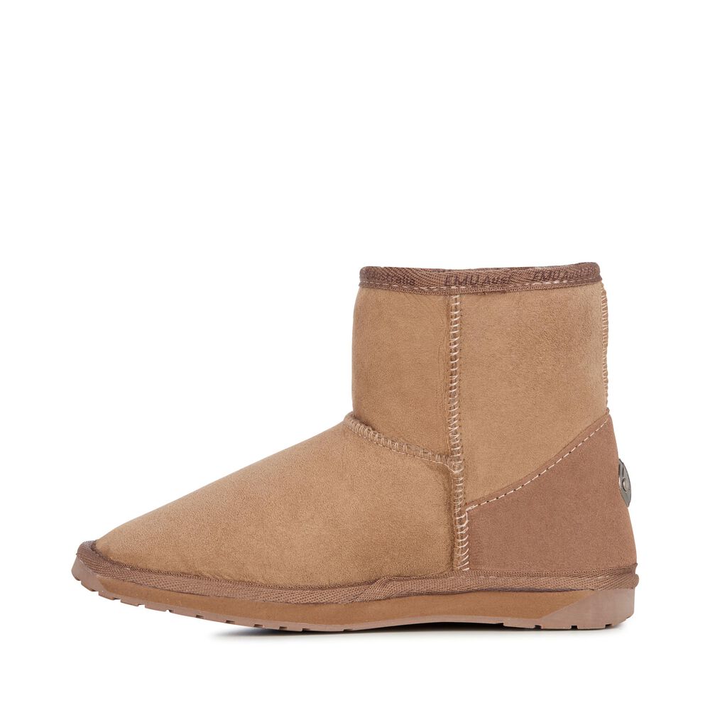 Emu Platinum Stinger Mini Stiefel Damen Khaki | WVYOGMN-70