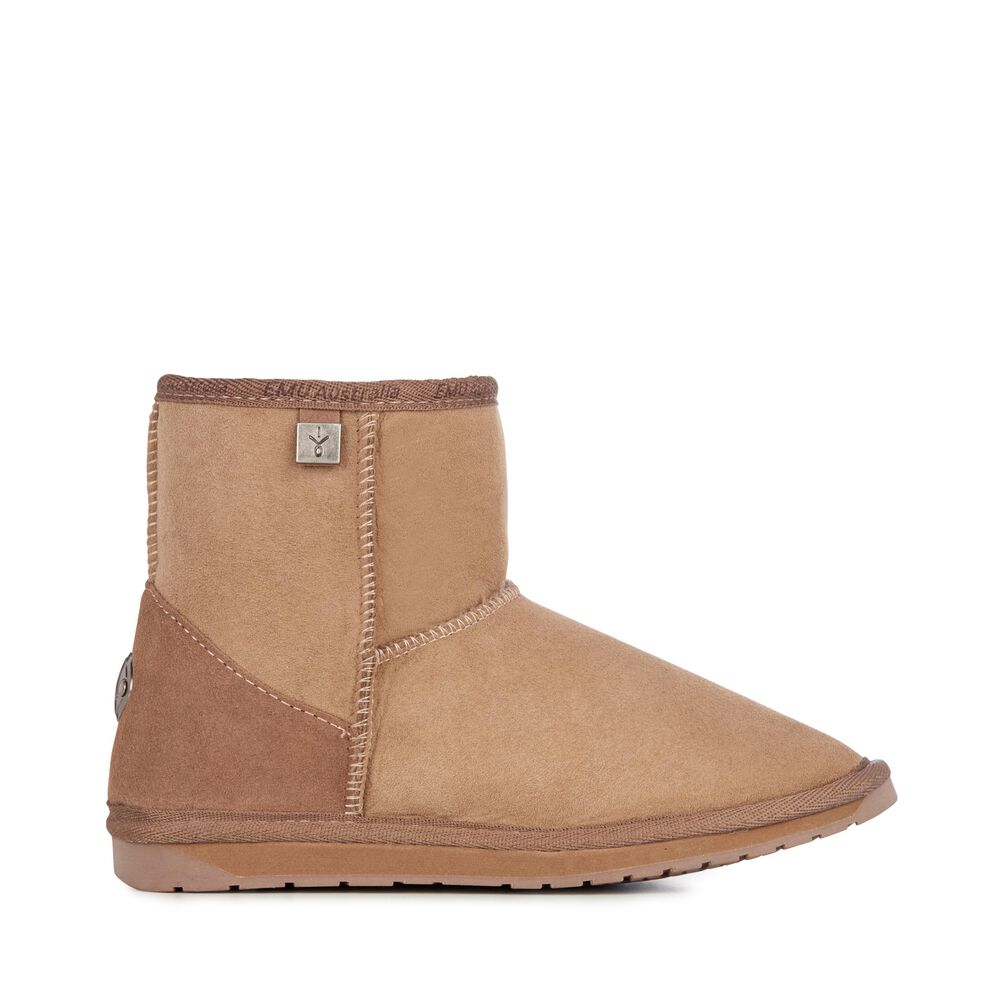 Emu Platinum Stinger Mini Stiefel Damen Khaki | WVYOGMN-70