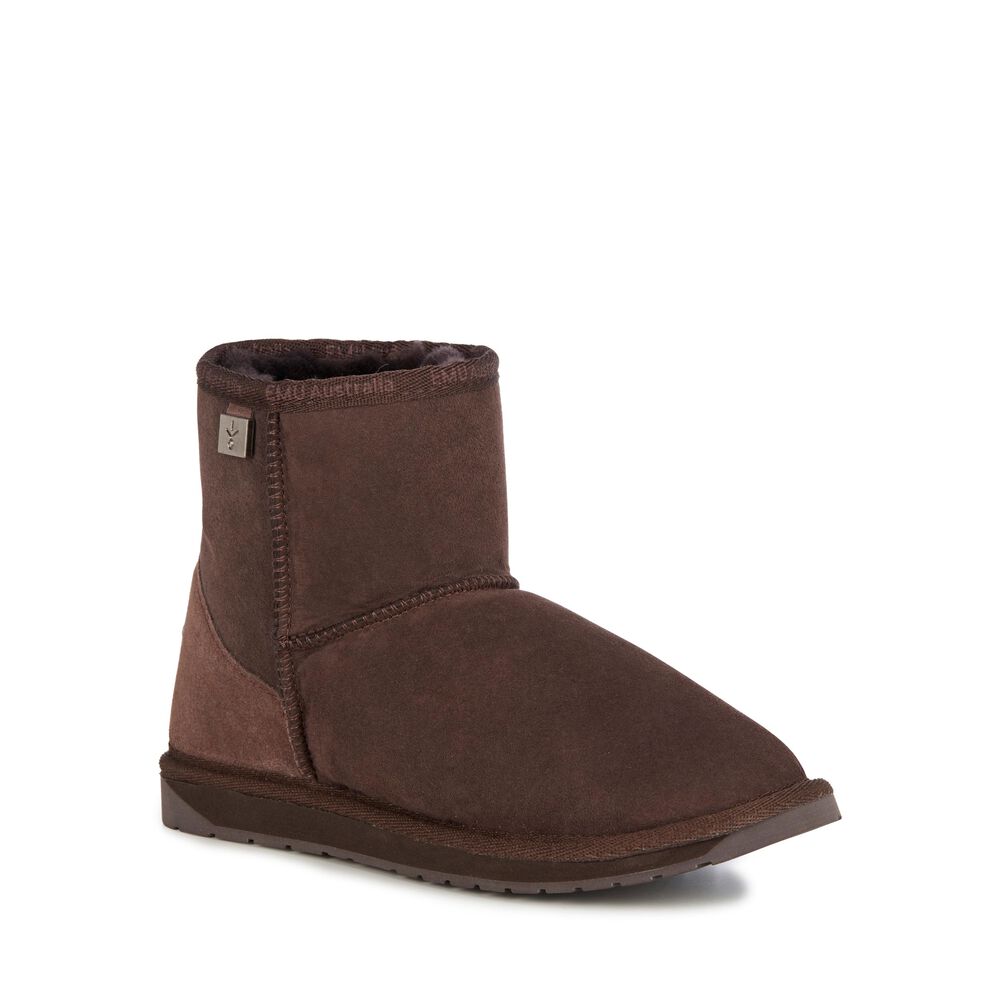 Emu Platinum Stinger Mini Stiefel Herren Schokolade | PFVEQLX-46