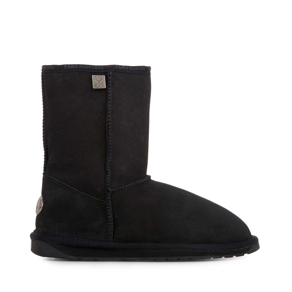 Emu Platinum Stinger Slim Lo Stiefel Damen Schwarz | BJWXFAR-76