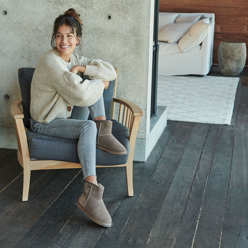 Emu Platinum Stinger Slim Mini Stiefel Damen Khaki | ANFUJLE-08