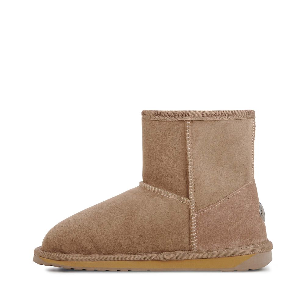 Emu Platinum Stinger Slim Mini Stiefel Damen Khaki | ANFUJLE-08