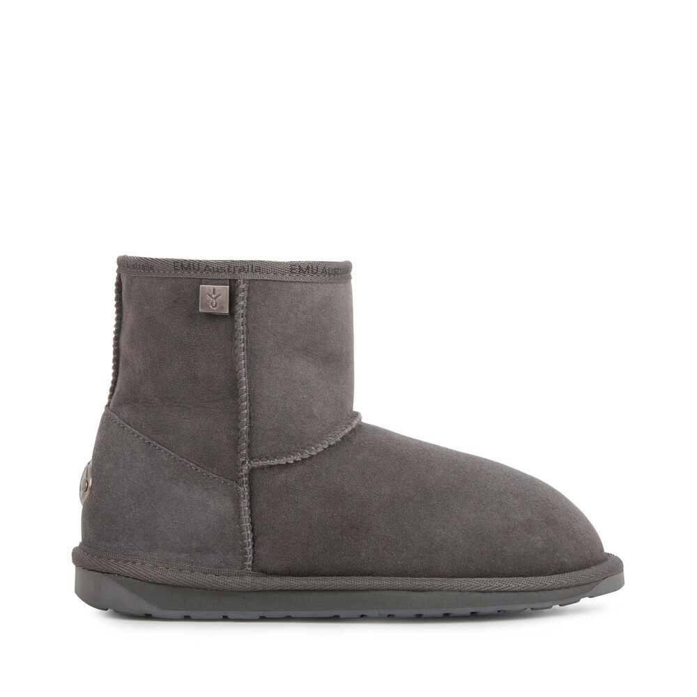 Emu Platinum Stinger Slim Mini Stiefel Damen Tiefesgrau | EPLFCAW-47