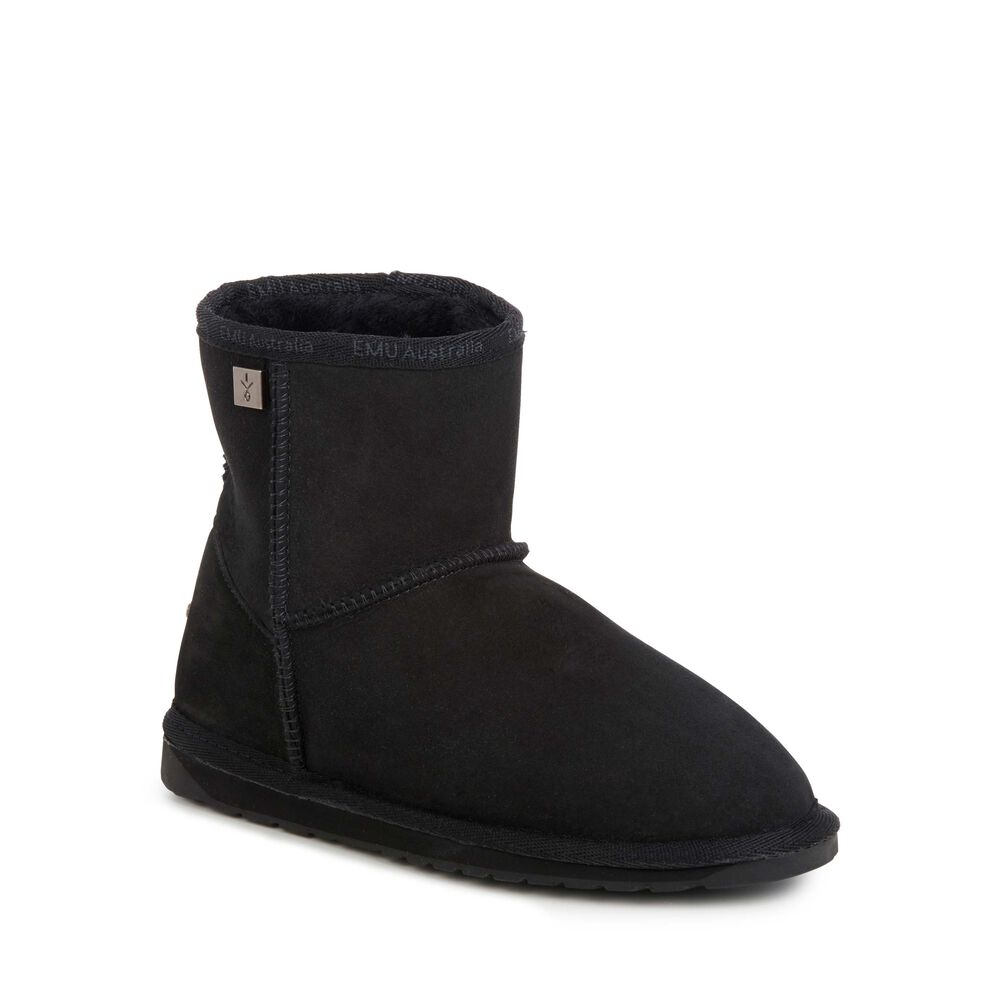 Emu Platinum Stinger Slim Mini Stiefel Damen Schwarz | LEHQIJD-40