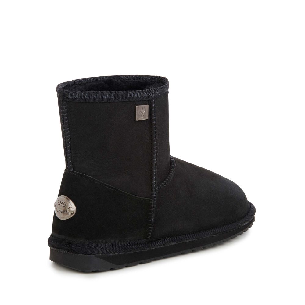Emu Platinum Stinger Slim Mini Stiefel Damen Schwarz | LEHQIJD-40