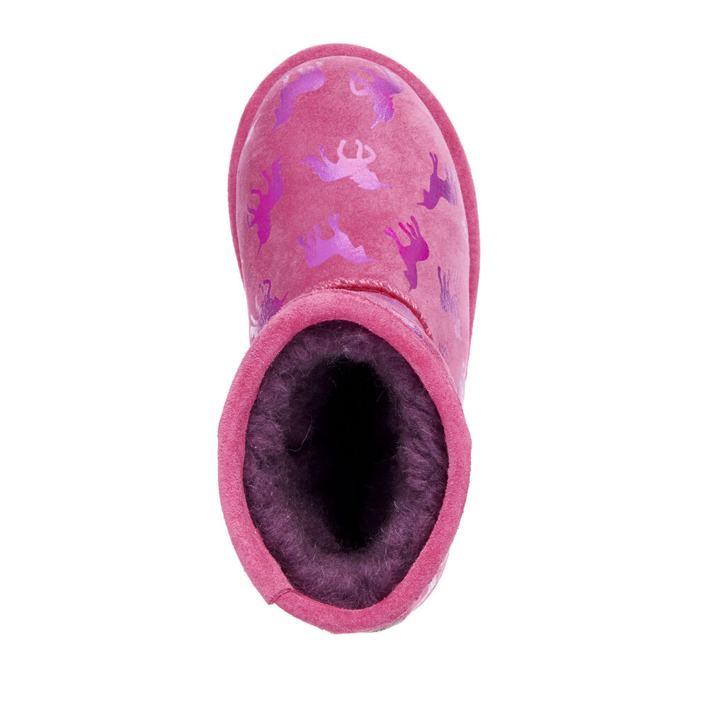 Emu Rainbow Unicorn Brumby Stiefel Kinder Tiefesrosa | VQBMASX-06
