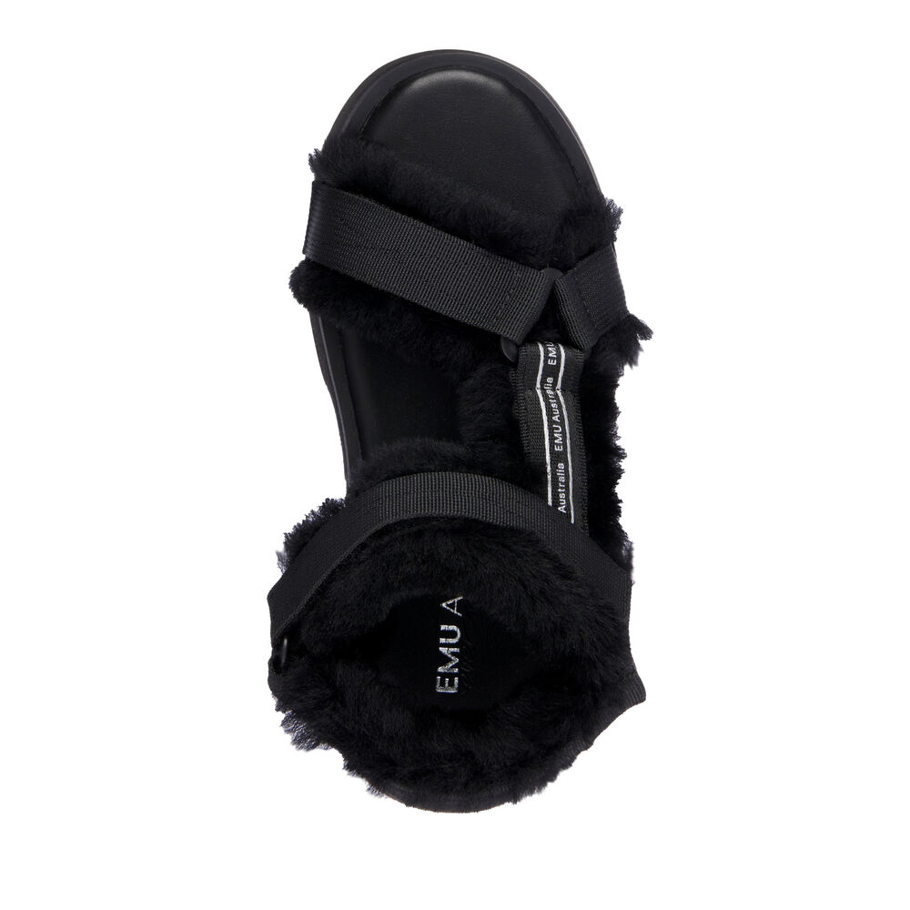 Emu Raven Sandalen Damen Schwarz | PCFWUMX-79