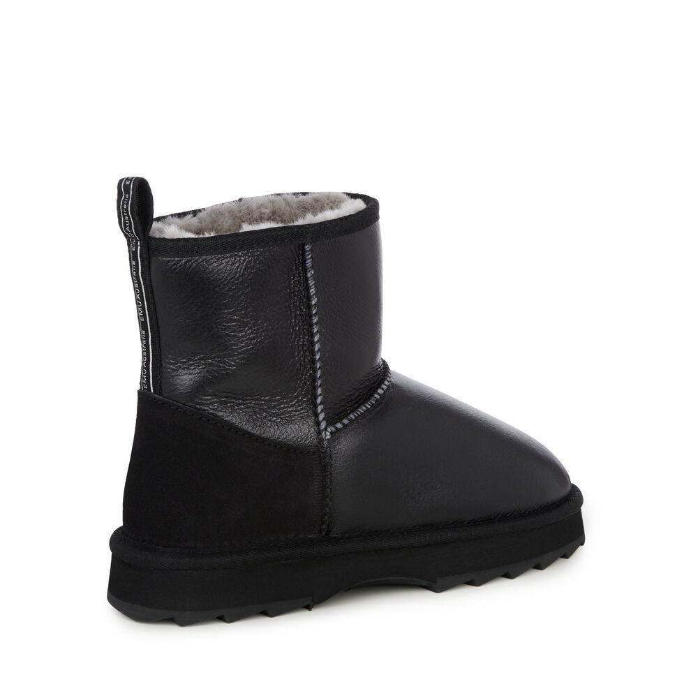 Emu Sharky Mini Town Stiefel Damen Schwarz | JVEOTZK-41