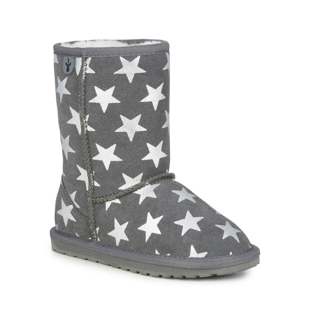 Emu Starry Night Stiefel Kinder Tiefesgrau | VHLQGOU-96