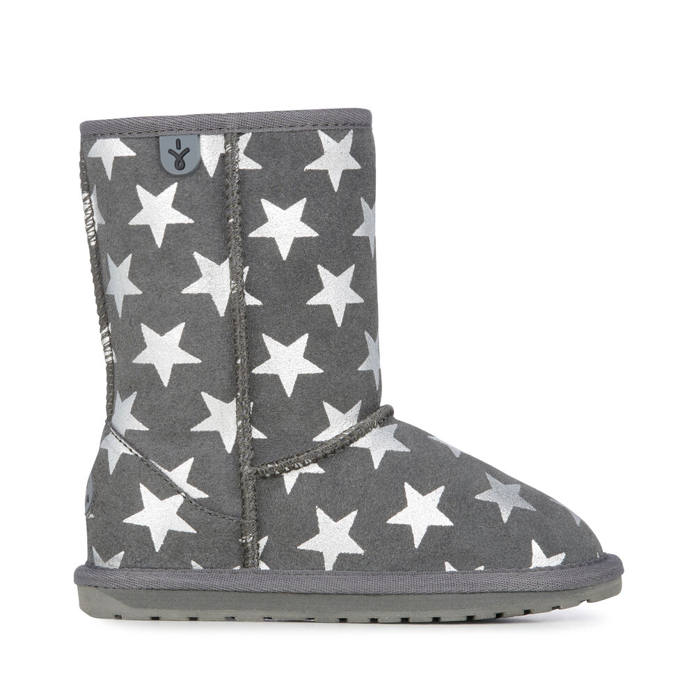 Emu Starry Night Stiefel Kinder Tiefesgrau | VHLQGOU-96