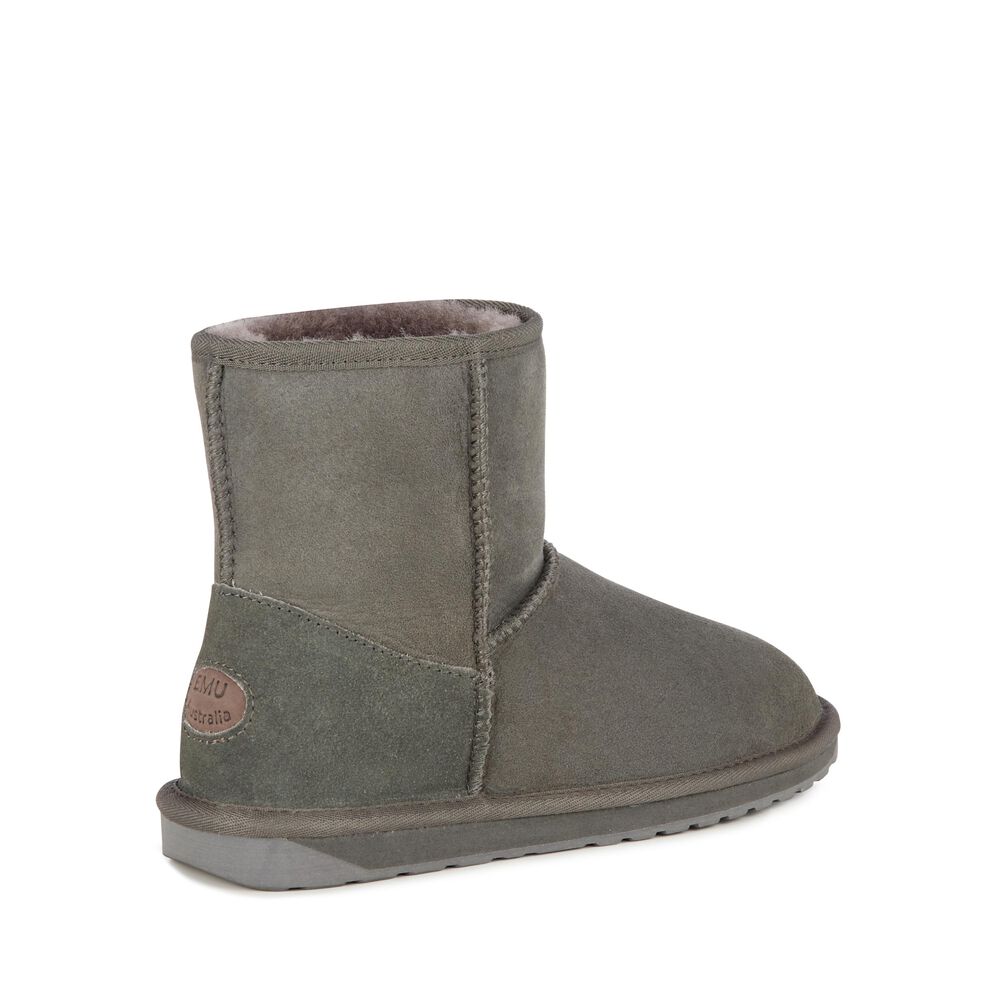 Emu Stinger Mini Stiefel Damen Tiefesgrau | OICSLFM-39