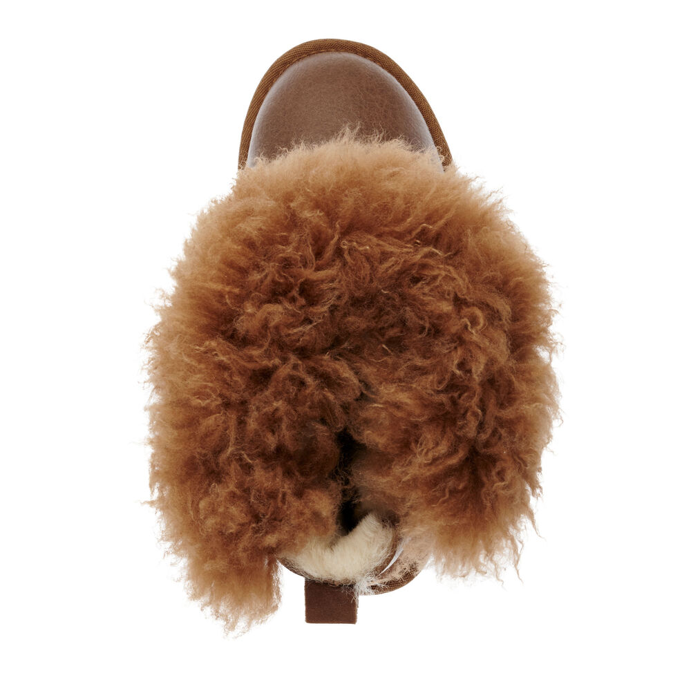Emu Teddy Wurren Stiefel Damen Braun | YBLIOHA-51