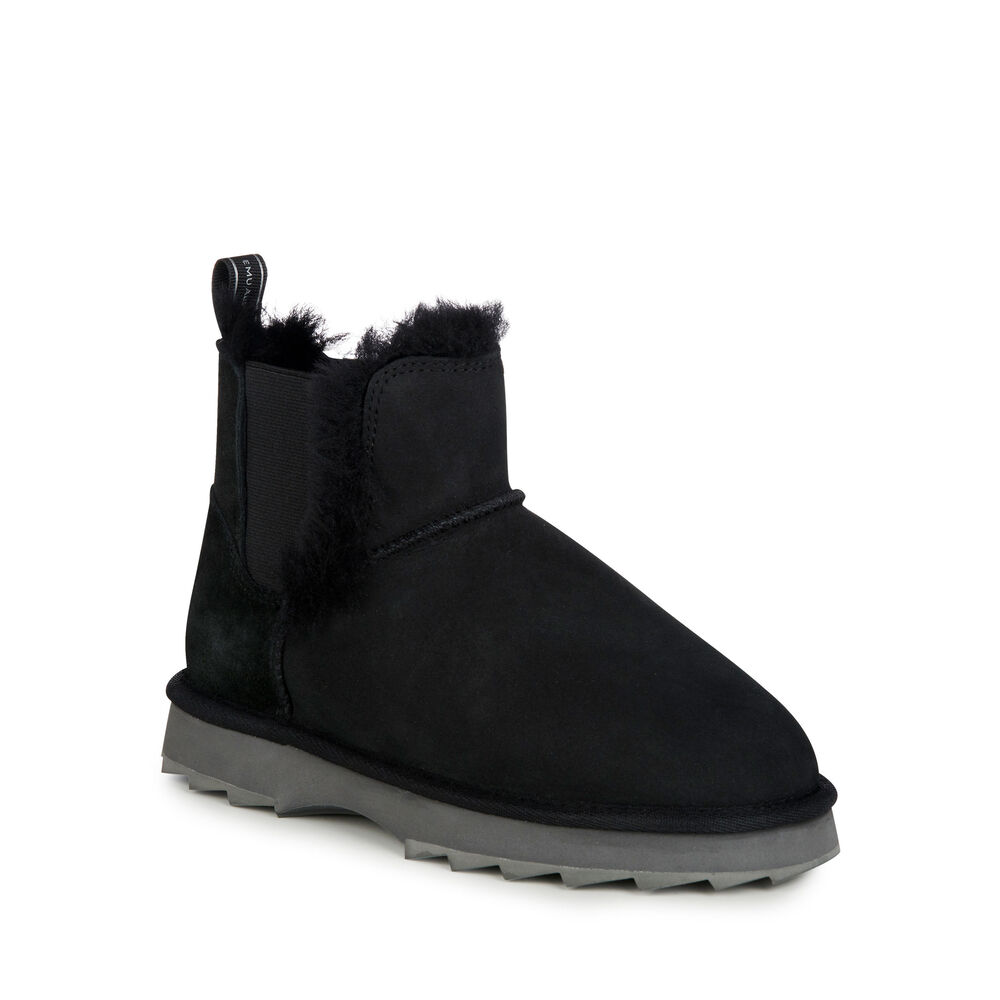Emu Thresher Stiefel Damen Schwarz | XBRCNLY-32
