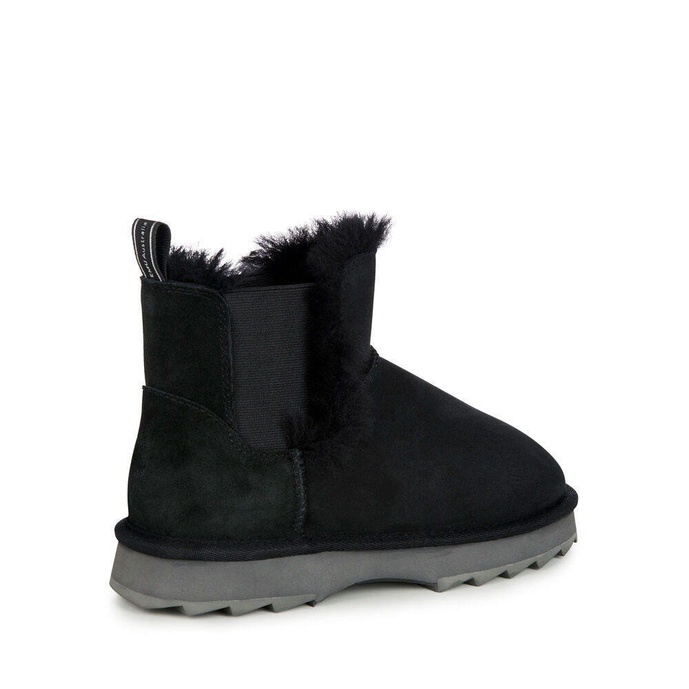 Emu Thresher Stiefel Damen Schwarz | XBRCNLY-32