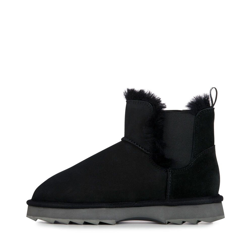 Emu Thresher Stiefel Damen Schwarz | XBRCNLY-32