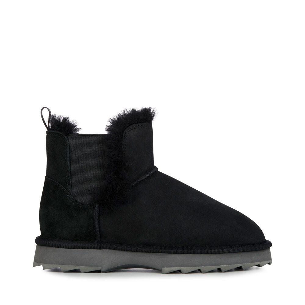 Emu Thresher Stiefel Damen Schwarz | XBRCNLY-32