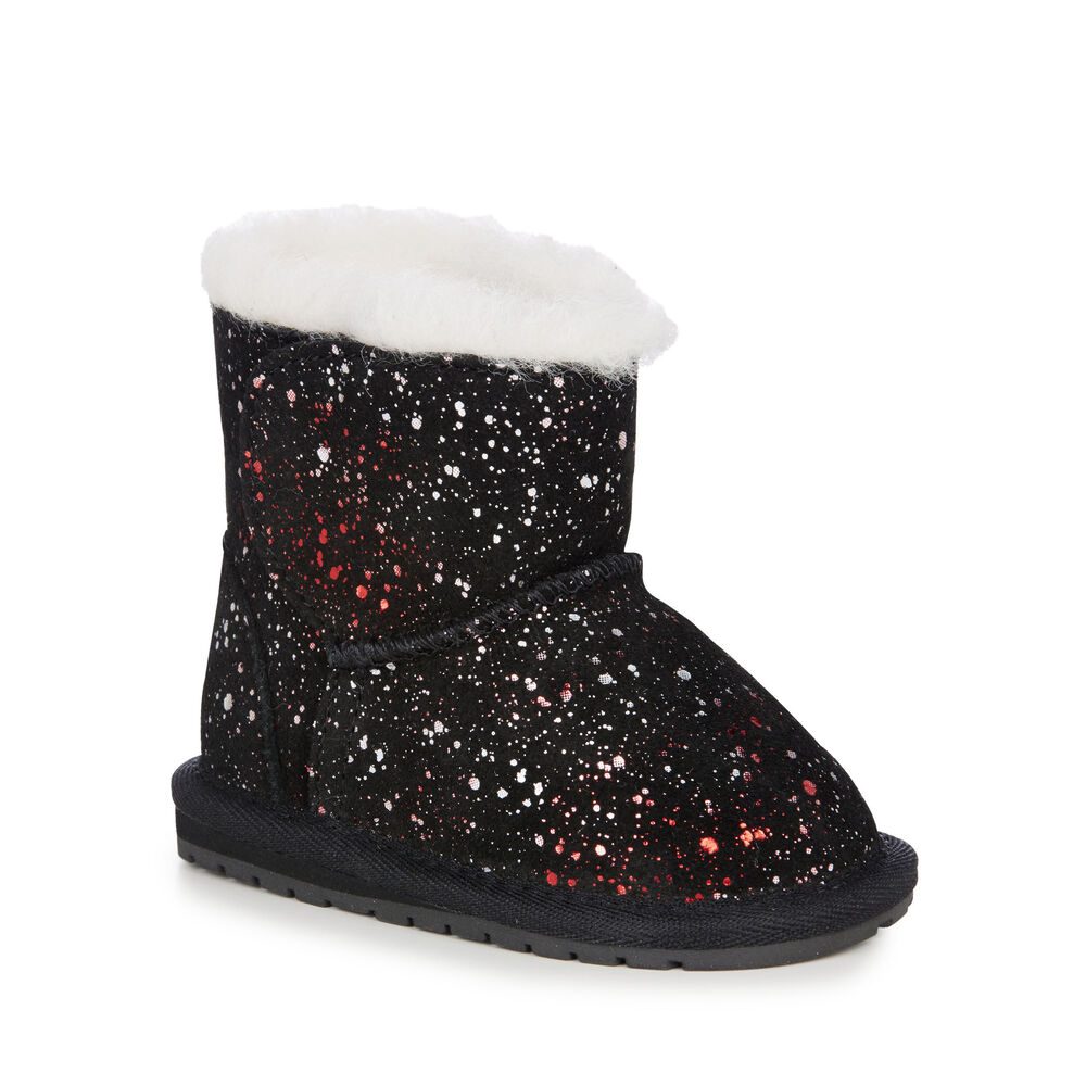 Emu Toddle Galaxy Babies Stiefel Kinder Schwarz | HIQGNZC-28