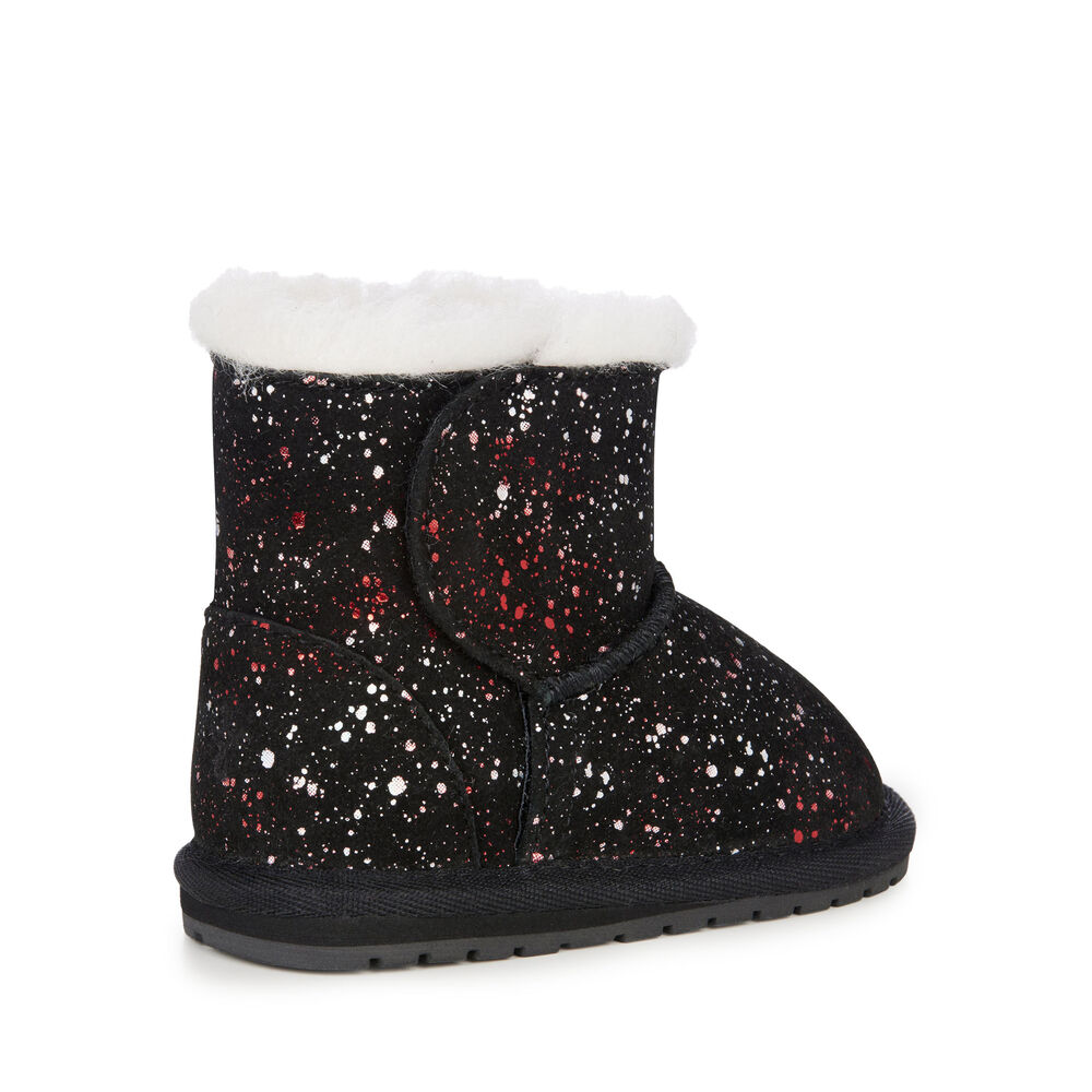Emu Toddle Galaxy Babies Stiefel Kinder Schwarz | HIQGNZC-28