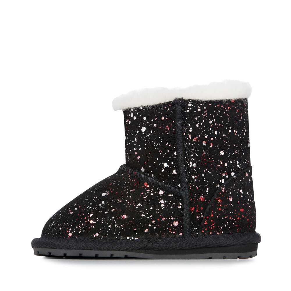 Emu Toddle Galaxy Babies Stiefel Kinder Schwarz | HIQGNZC-28