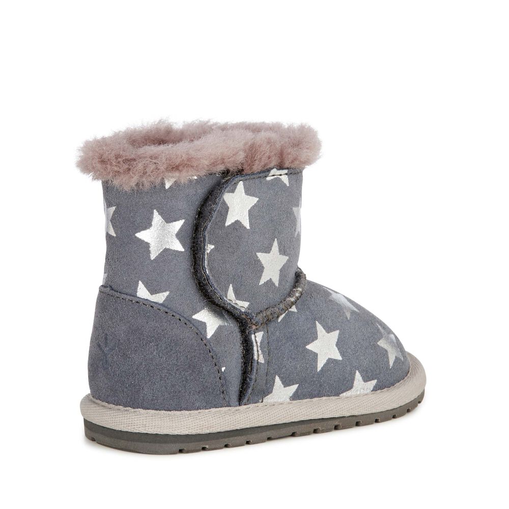 Emu Toddle Starry Night Babies Stiefel Kinder Tiefesgrau | PIQVCAB-89