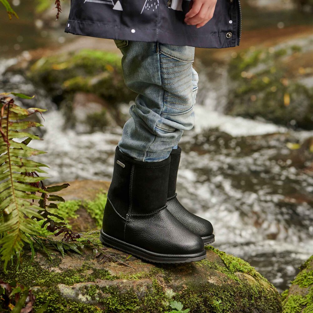 Emu Trigg Stiefel Kinder Schwarz | WVJLOFX-28