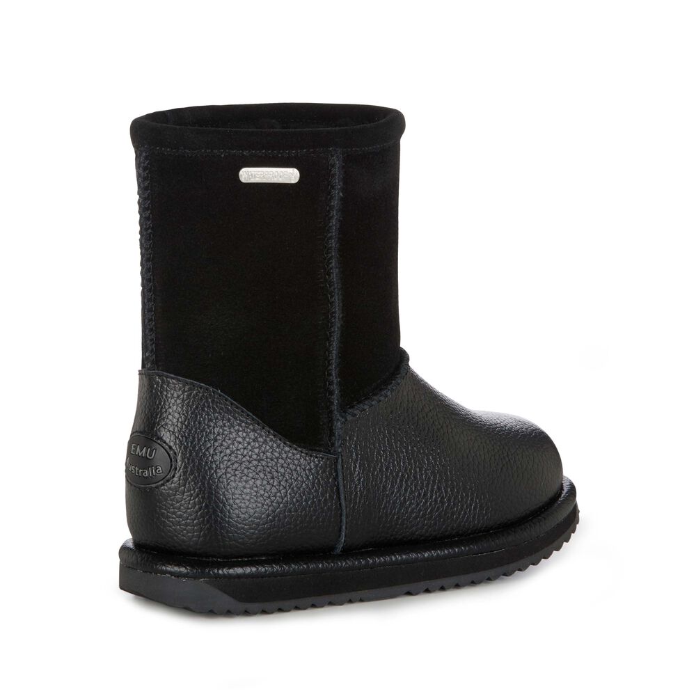 Emu Trigg Stiefel Kinder Schwarz | WVJLOFX-28