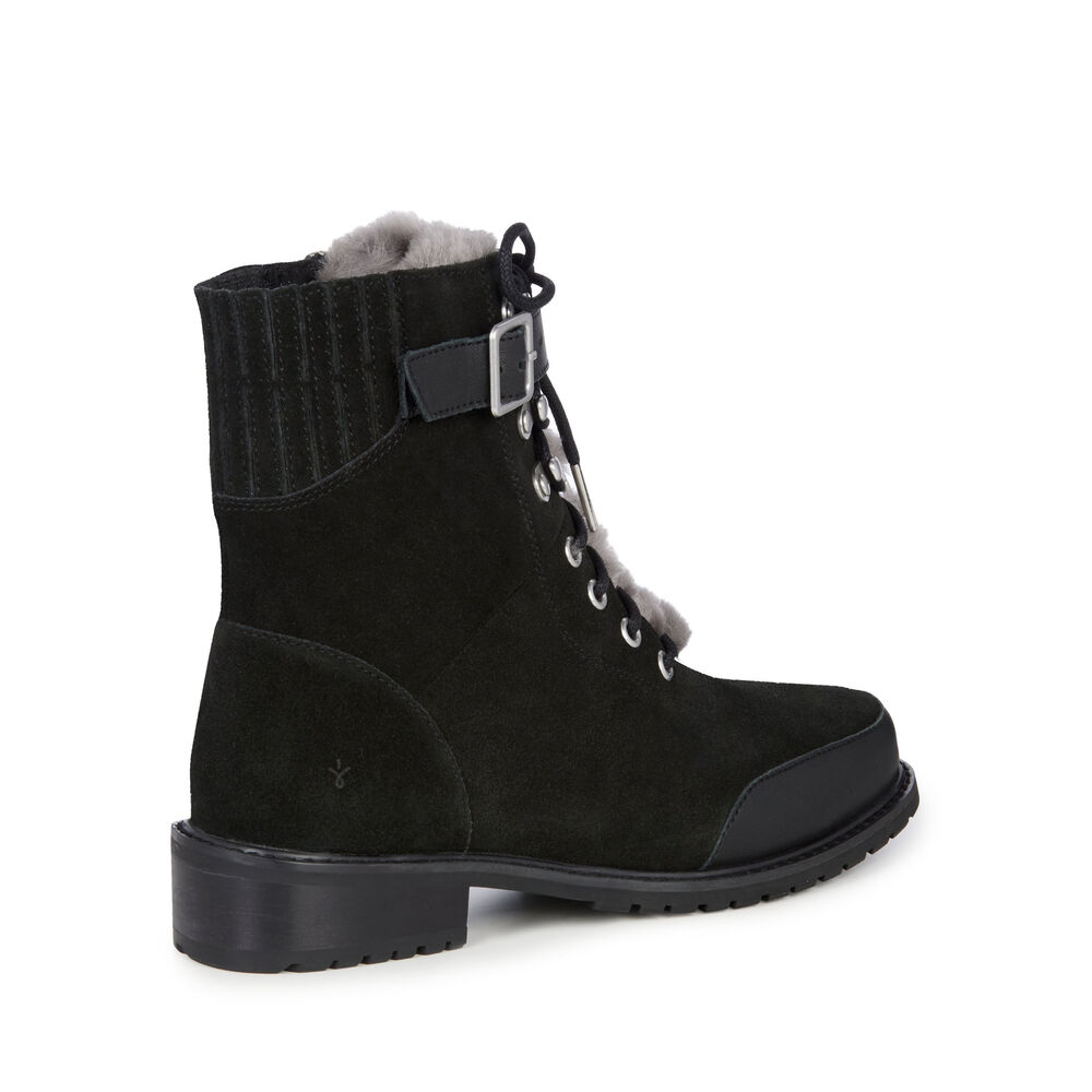 Emu Waldron Mix Stiefel Damen Schwarz | XUQOYIA-24