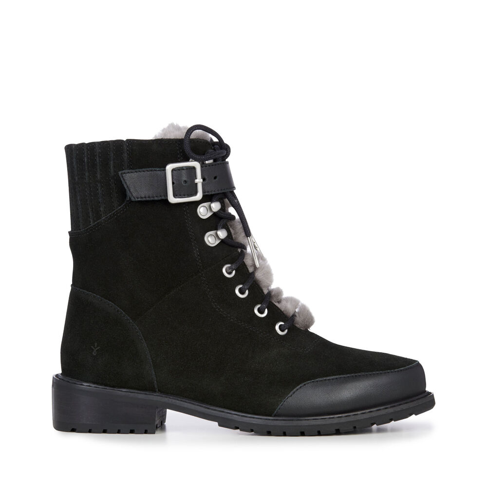 Emu Waldron Mix Stiefel Damen Schwarz | XUQOYIA-24