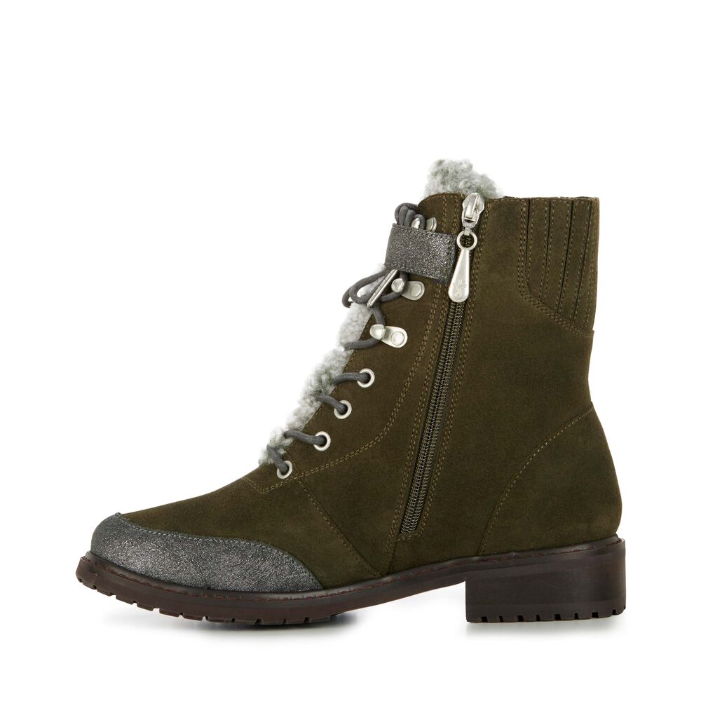 Emu Waldron Stiefel Damen Dunkelolivgrün | ASYKLCO-21
