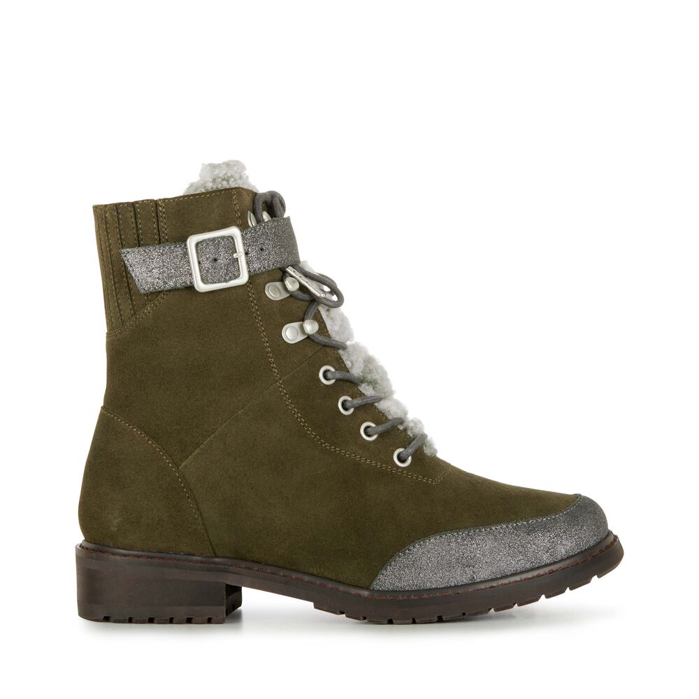 Emu Waldron Stiefel Damen Dunkelolivgrün | ASYKLCO-21