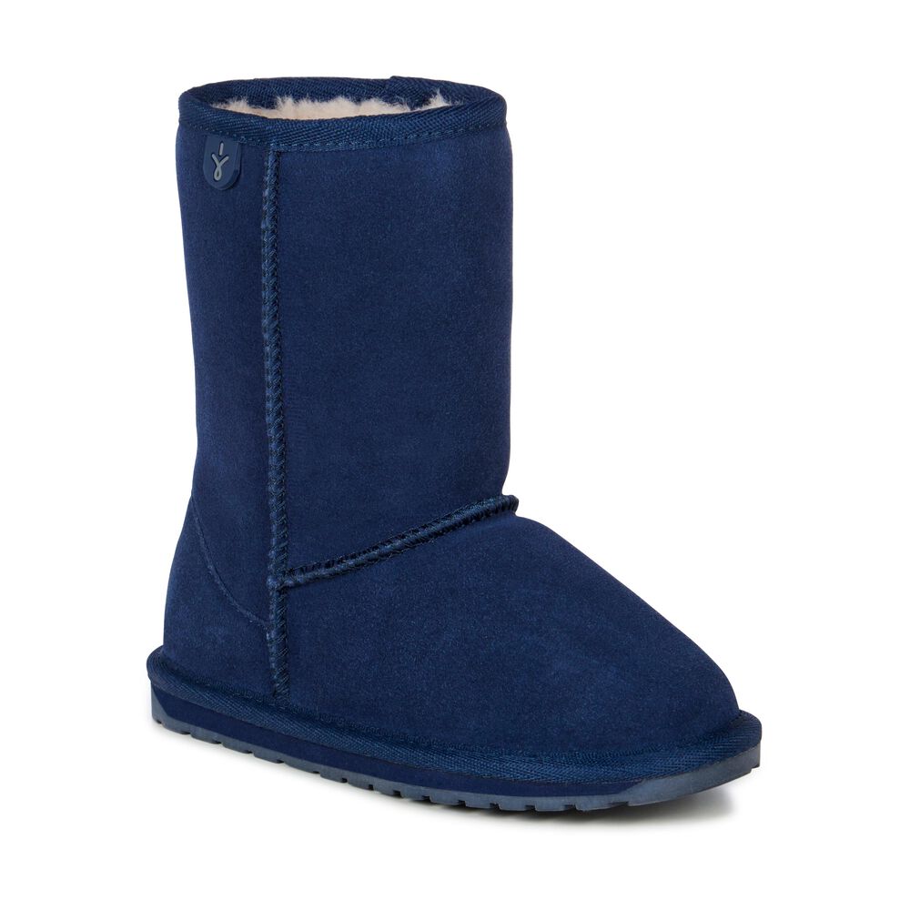 Emu Wallaby Lo Stiefel Kinder Navy | QVAZELY-29