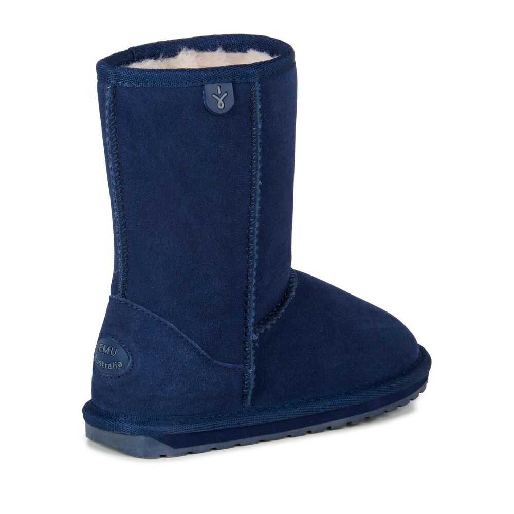 Emu Wallaby Lo Stiefel Kinder Navy | QVAZELY-29