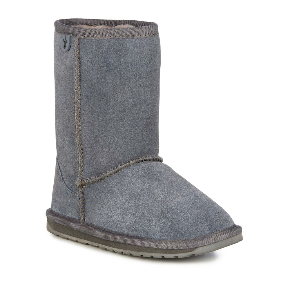 Emu Wallaby Lo Stiefel Kinder Tiefesgrau | KCYIZMA-04