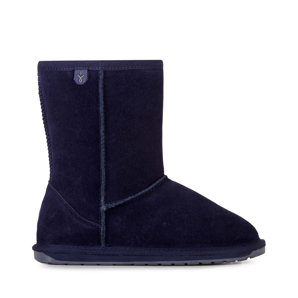 Emu Wallaby Lo Teens Stiefel Kinder Navy | INWMFCU-39