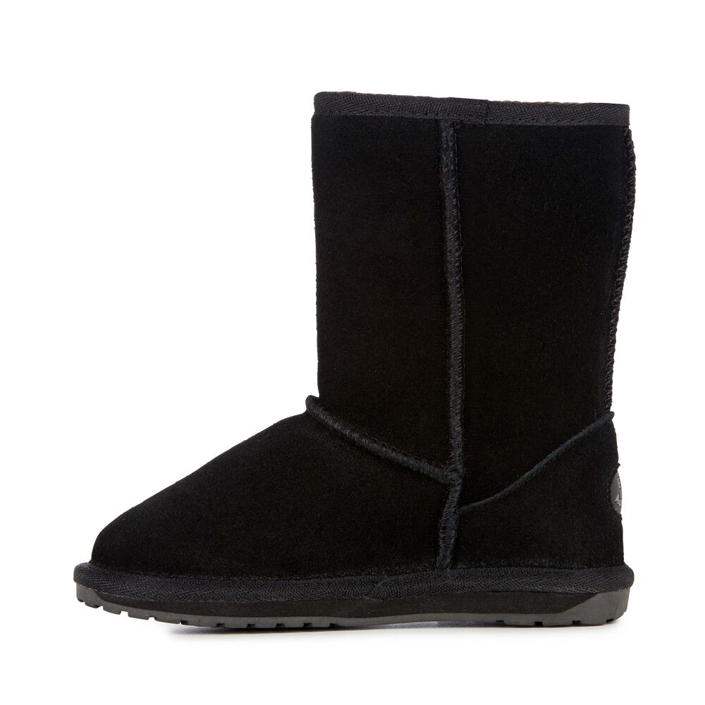 Emu Wallaby Lo Teens Stiefel Kinder Schwarz | HINSMWC-08