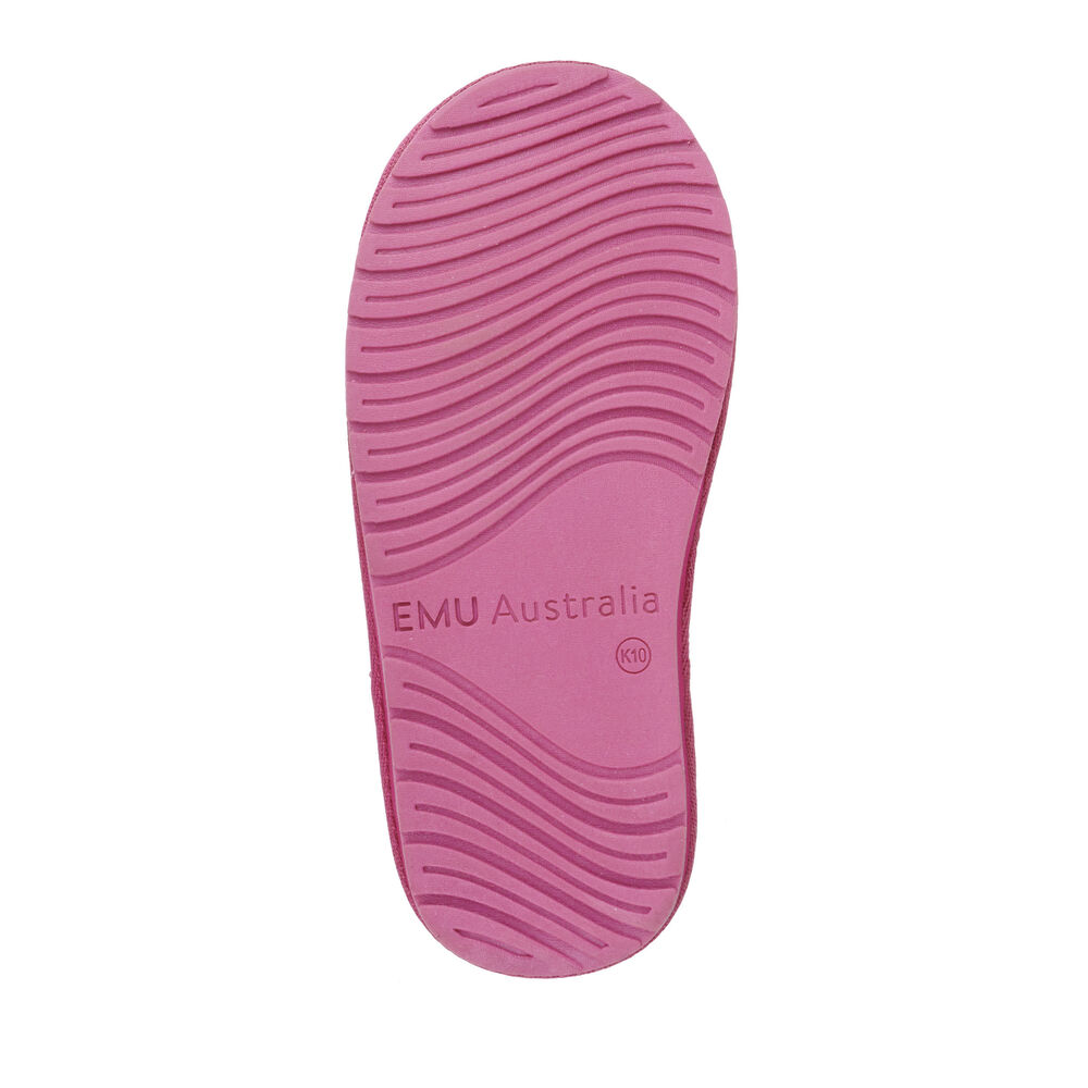 Emu Wallaby Mini Metallic Stiefel Kinder Tiefesrosa | BYJTUHQ-37