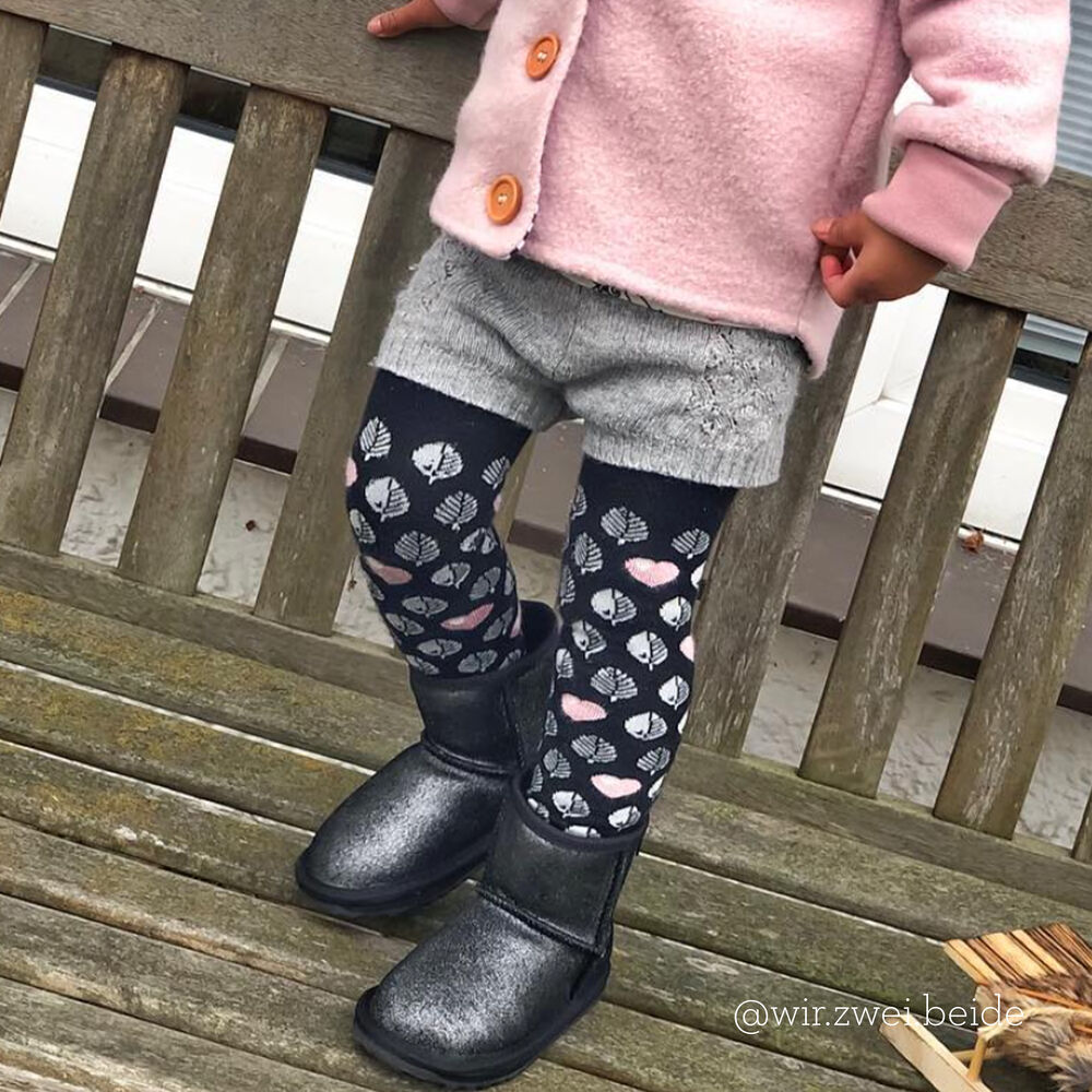 Emu Wallaby Mini Metallic Stiefel Kinder Schwarz | PFARJQB-46